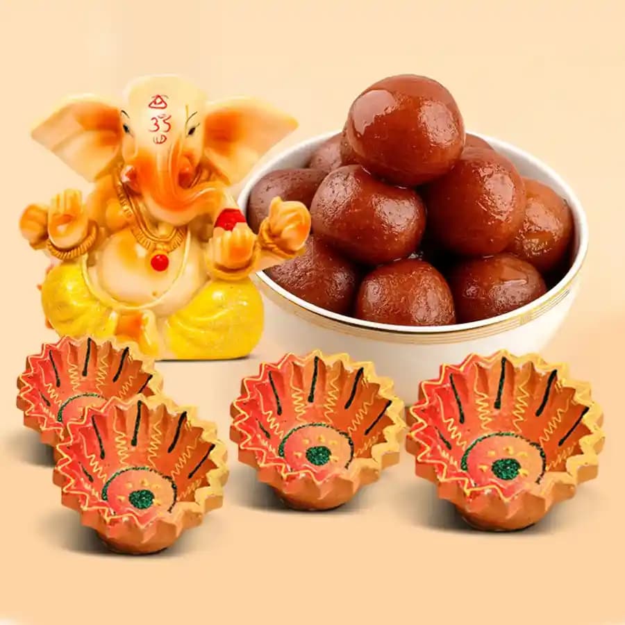 Elegant Diwali Sweet N Gift Hamper