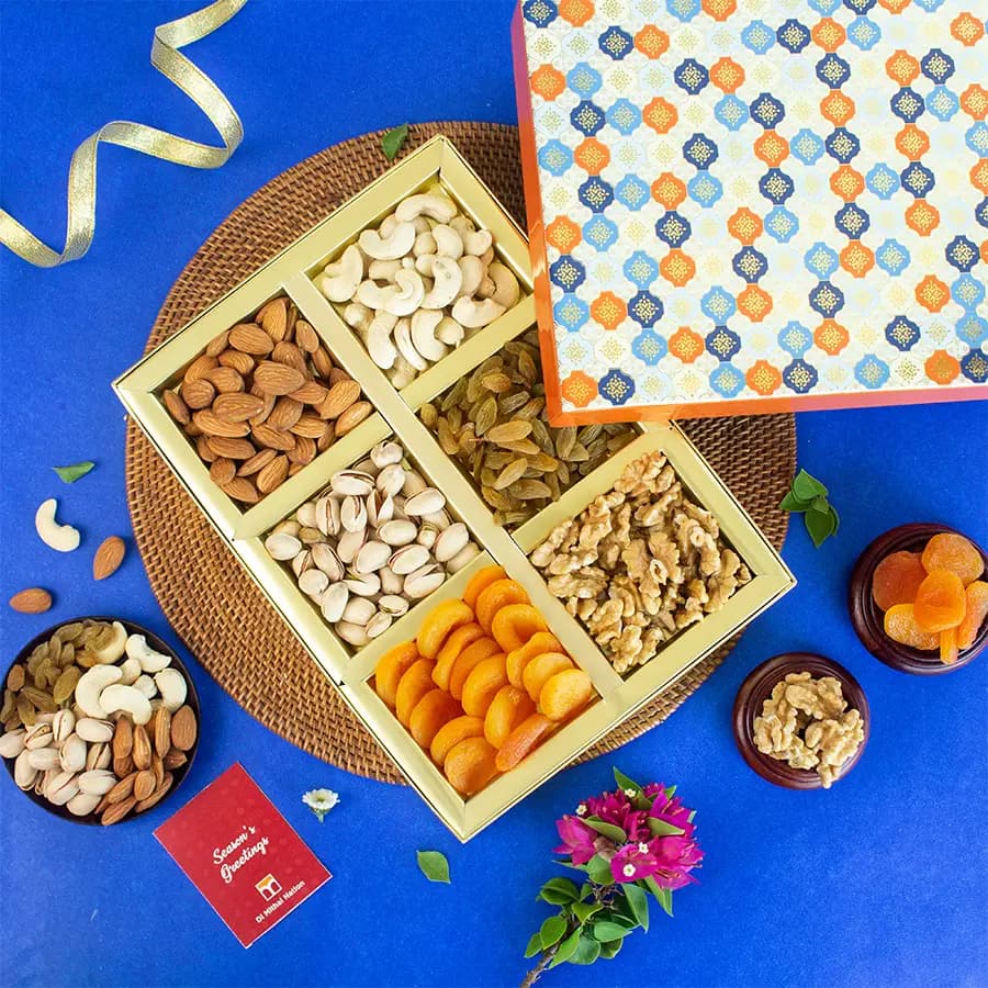 Assorted Dry Fruits In Elegant Gift Box