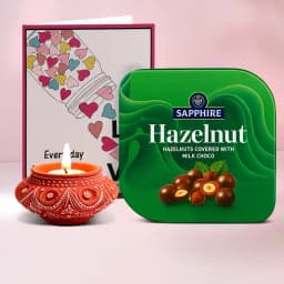 Sweet Surprises Diya With Sapphire Chocolates 1