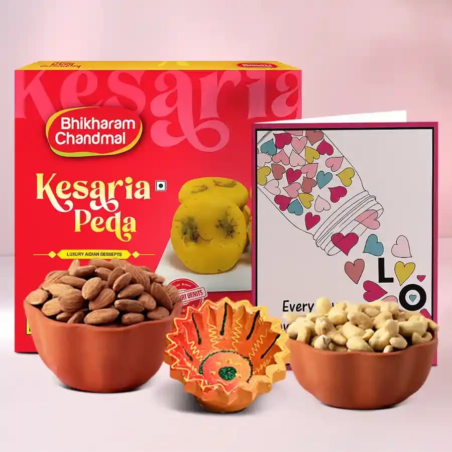 Festive Greetings With Diya