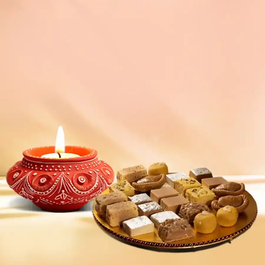 Sweet Celebrations Diya And Treats