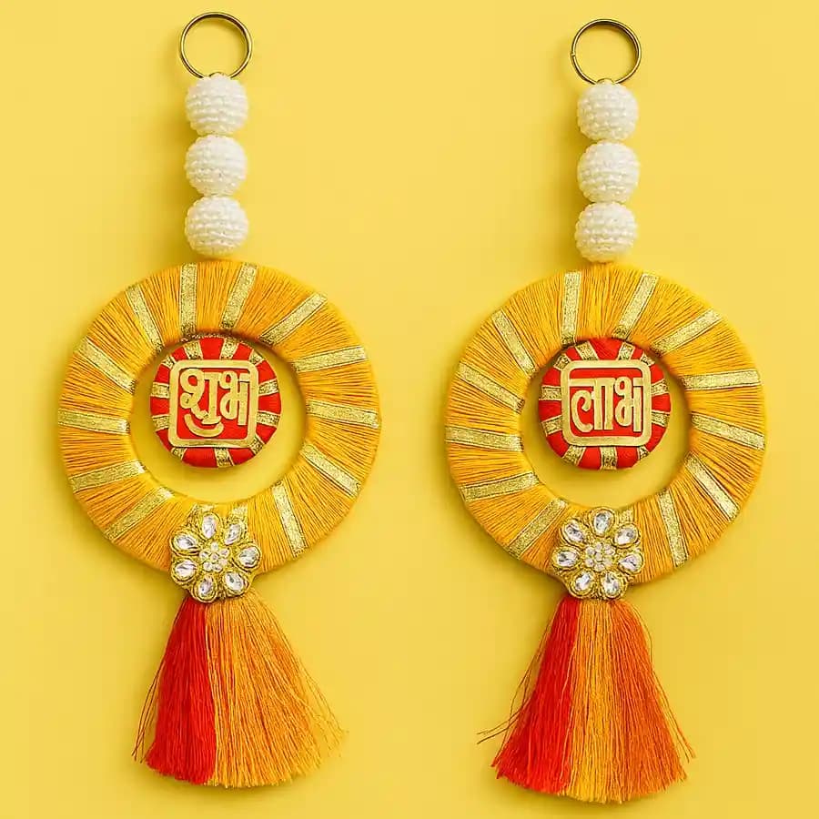 Artisanal Shubh Laabh Hanging Pair