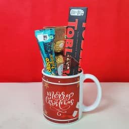Christmas Mug N Chocolates Elegance Hamper 1
