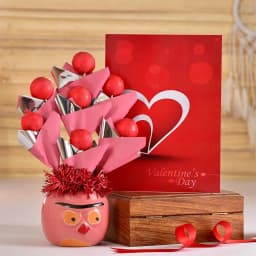 Luxe Handmade Chocolates N Ceramic Pot Arrangement 1