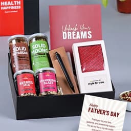 Fathers Day Healthy Treats N Elegant Gifts Combo 1