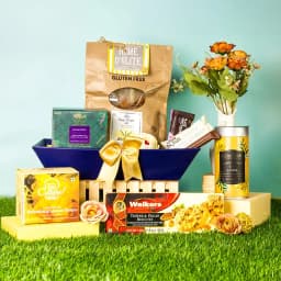 Luxurious Tea and Snack Delight Basket 1
