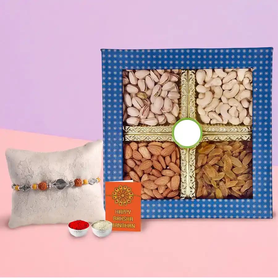 Premium Assorted Dry Fruits with Complimentary Rakhi