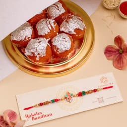 Ganesha Rakhi N Traditional Sweet Box 1