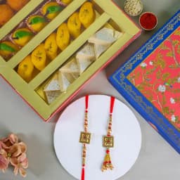 Cherished Bonds Rakhi with Sweet Treats 1
