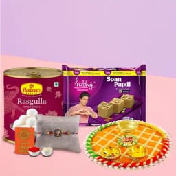 Rakhi Delight Thali with Haldirams Treats 1