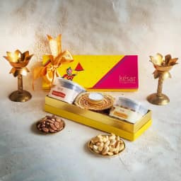 Exotic Kesar Dry Fruits Box with Candle 1