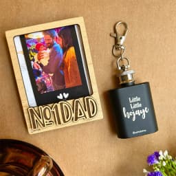Dad Special Personalized Frame N Hip Flask Duo 1