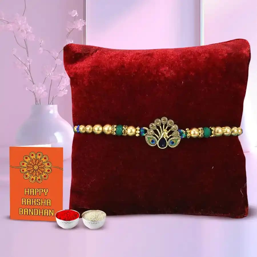 Rakhi Blessings Set with Roli and Chawal