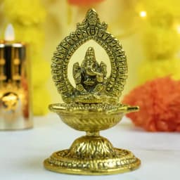 Beautiful Brass Ganesha Oil Lamp Gift 1