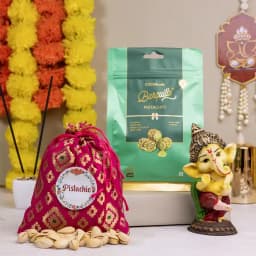 Pistachio Delight N Dancing Ganesh Gift Set 1