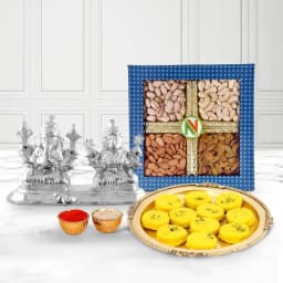 Exquisite Sweets N Dry Fruits Combo for Bhai Dooj 1