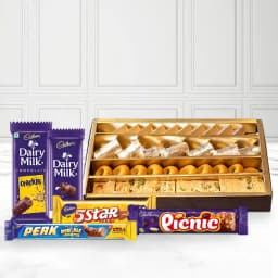 Assorted Haldirams Sweets with Cadbury Chocolates 1