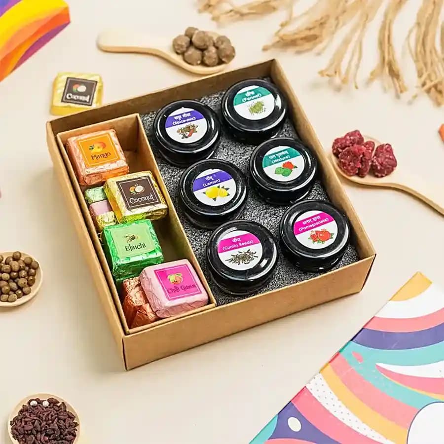 Gourmet Chocolate & Mukhwas Delight Basket