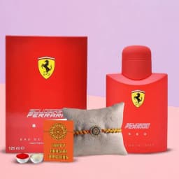 Elegance in a Bottle: Ferrari Rakhi Gift Set 1