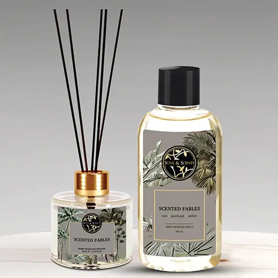 Scented Fable Reed Diffuser Set