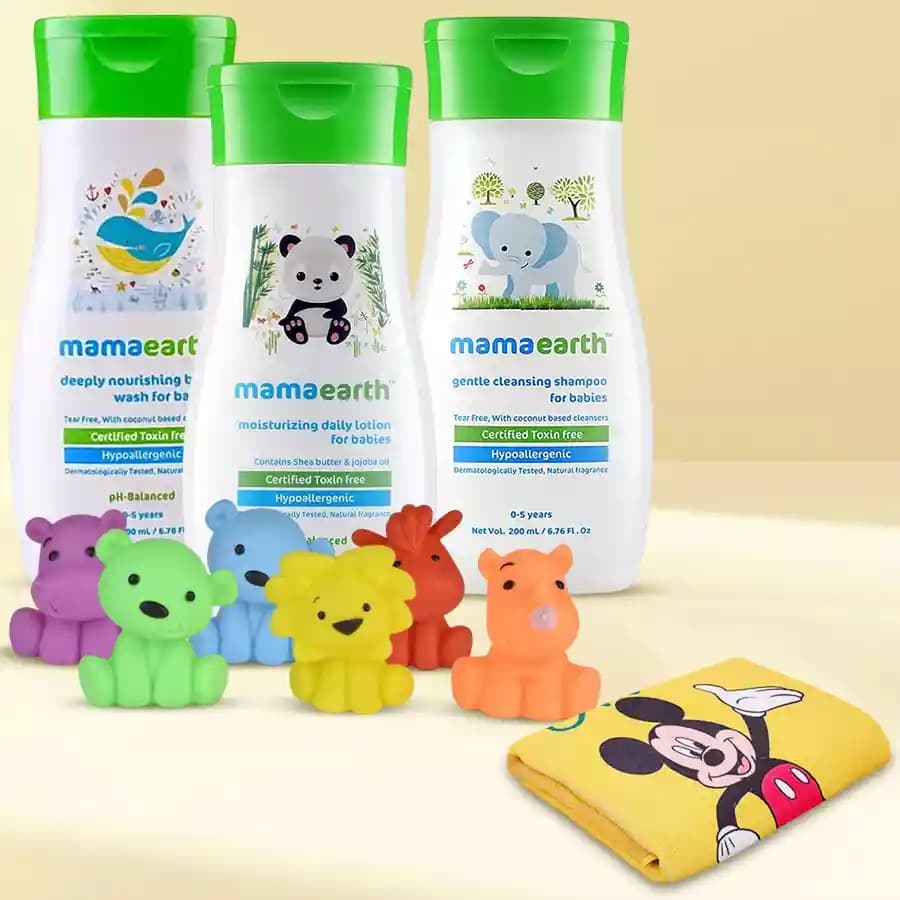 Wonderful Babys No Tear Bathing Gift Hamper