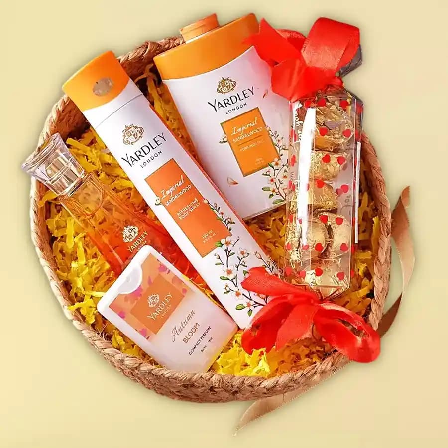 Special Yardley London Grooming Hamper with Homemade Toffees