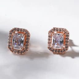 Warm Glow Rose Gold Studs 1