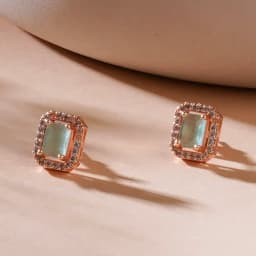 Subtle Mint Glow Studs 1