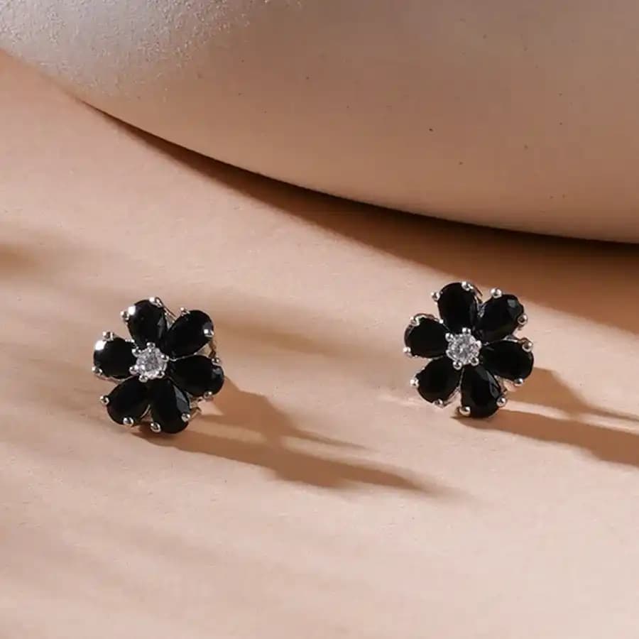 Timeless Floral Gem Studs