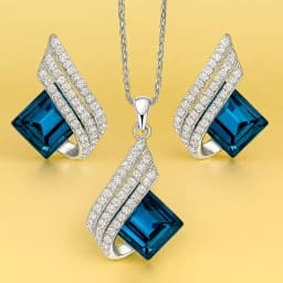 Attractive Crystal Jewellery Set 1