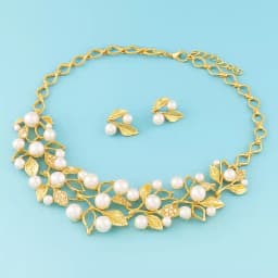 Trendy Pearl Jewellery Set 1