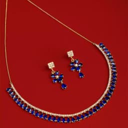 Dazzling Gold Plated AD Jewellery Set 1