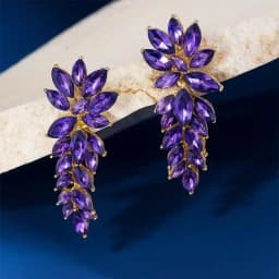 Precious Crystal Studded Drop N Dangler Earrings 1