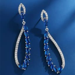 Glistening Crystal Studded Dangler Earrings 1