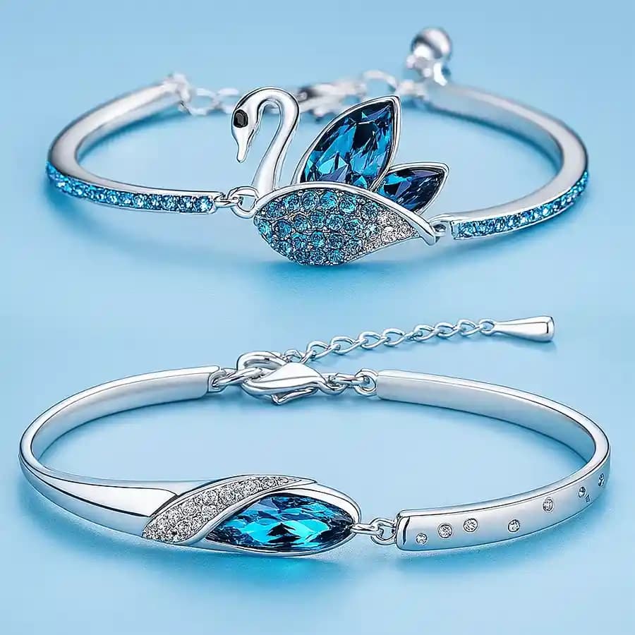 Shimmering Crystal Bracelets