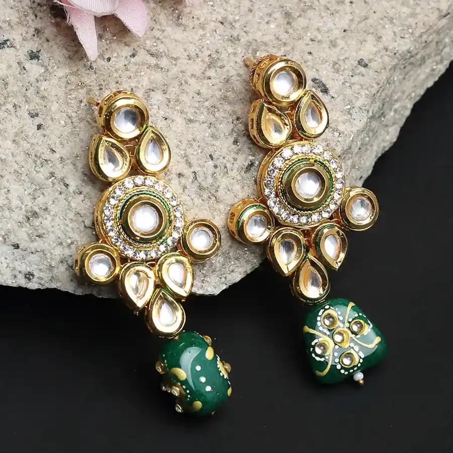 Elegance Redefined Kundan Earrings