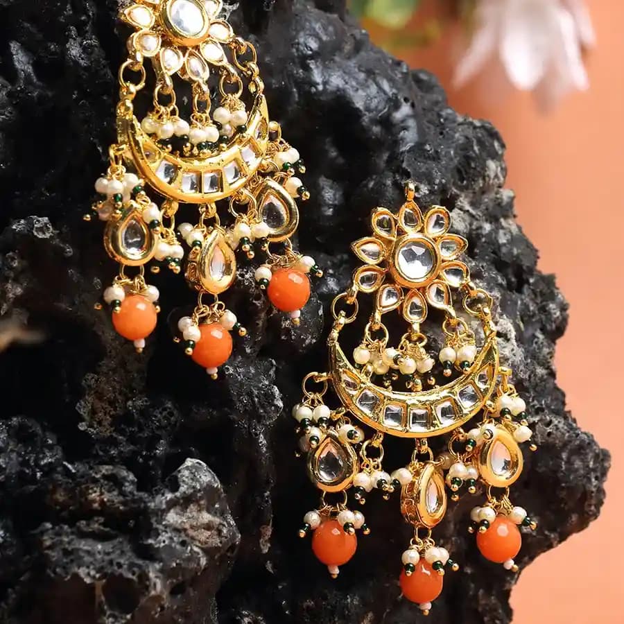 Sparkling Kundan Earrings