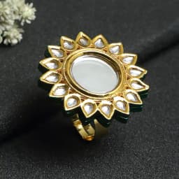 Stylish Kundan Cocktail Ring 1