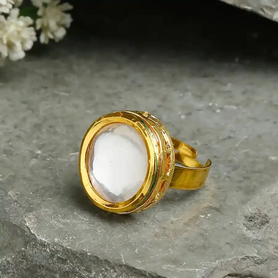 Graceful Kundan Ring