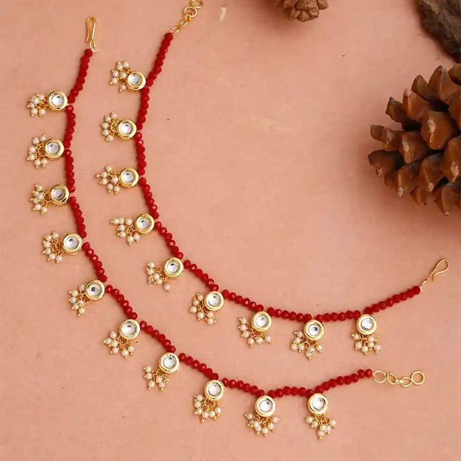Vibrant Elegance Anklets Set