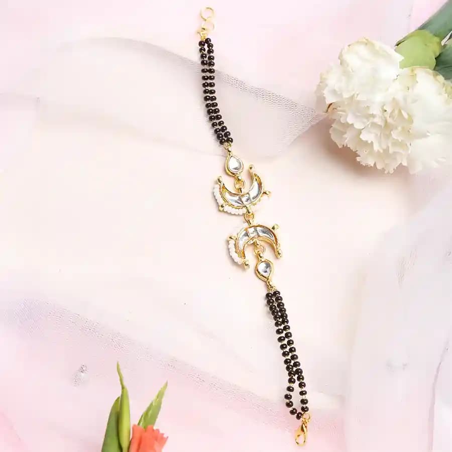 Luxurious Kundan Bracelet Mangalsutra