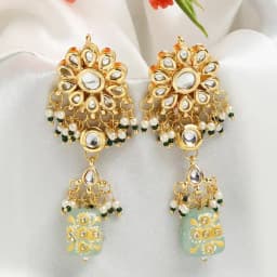 Graceful Ethnic Stone Kundan Earrings 1