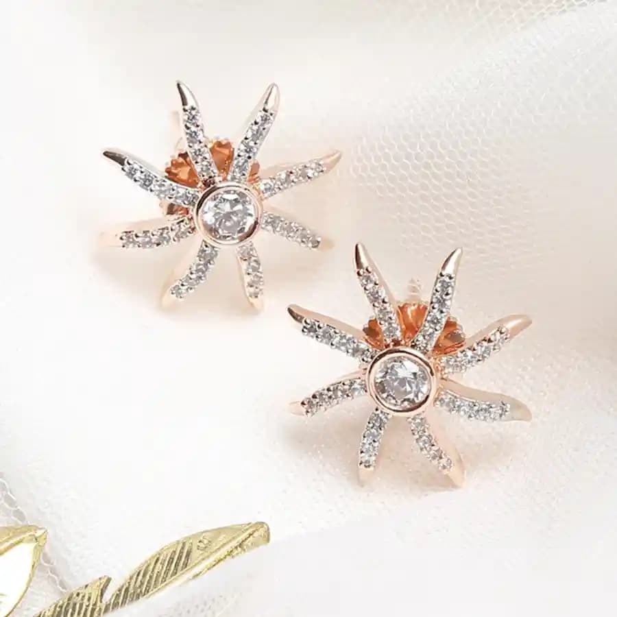 Stunning Star Diamond Earrings