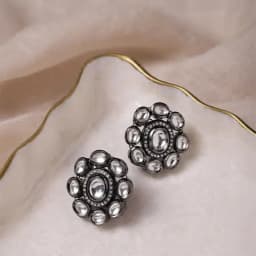 Modern Kundan Elegance Earrings 1
