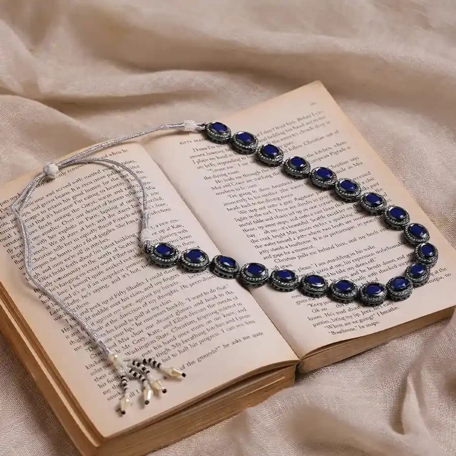 Oceanic Charm Kundan Necklace