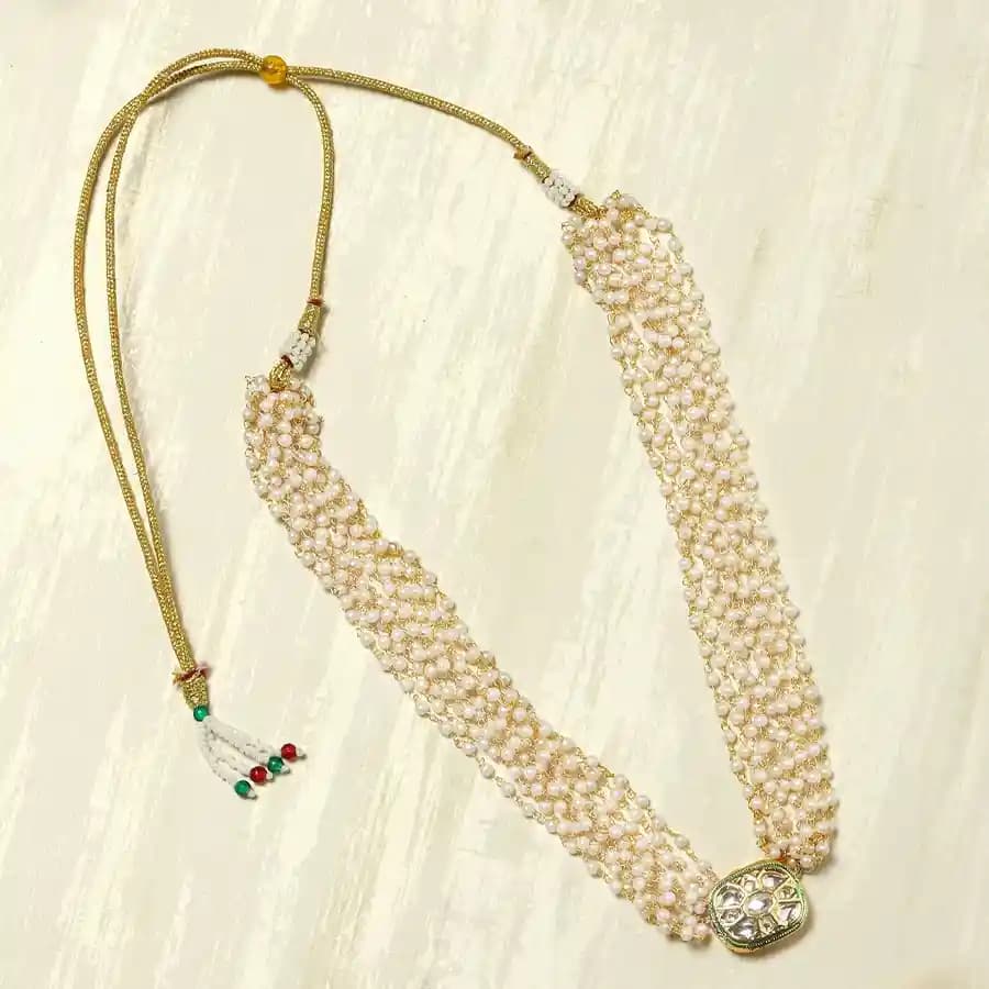 Luxe Pearl Kundan Statement Necklace