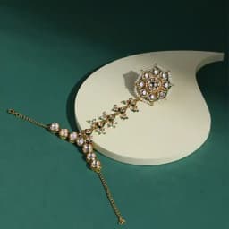 Timeless Kundan Hand Cuff 1