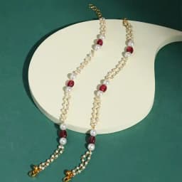 Timeless Kundan Charm Anklets 1