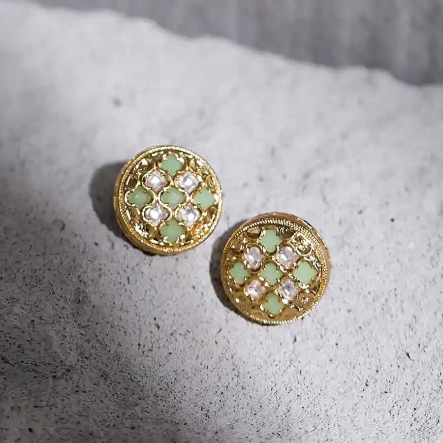 Classic Kundan Stone Earrings