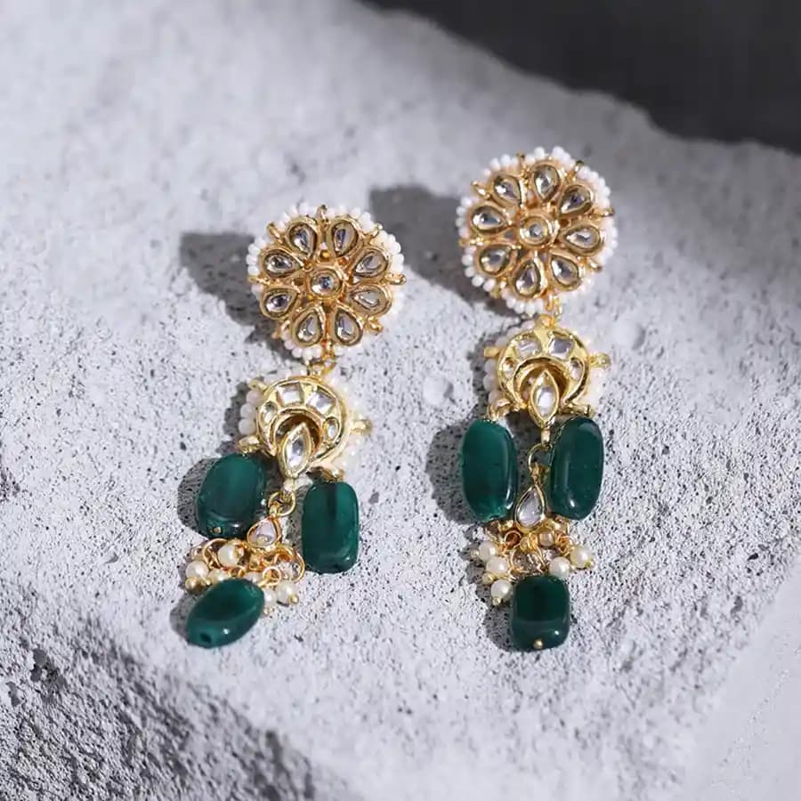 Timeless Kundan Statement Earrings